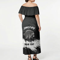 Personalized Jimothy Raccoon Seattle 2026 Off Shoulder Maxi Dress Lord Of The Alley Master Of The Night