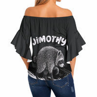Personalized Jimothy Raccoon Seattle 2026 Off Shoulder Wrap Waist Top Lord Of The Alley Master Of The Night