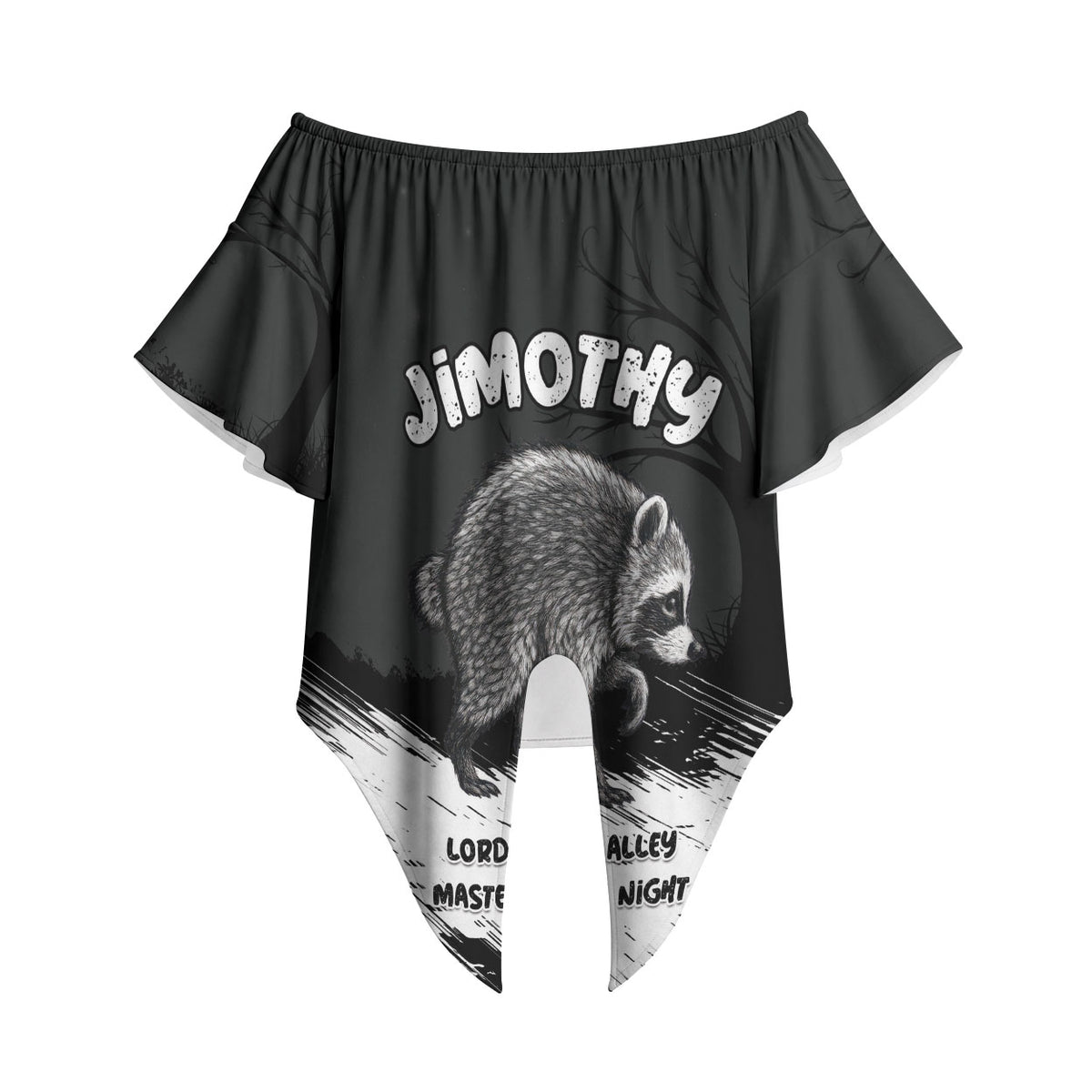 Personalized Jimothy Raccoon Seattle 2026 Off Shoulder Wrap Waist Top Lord Of The Alley Master Of The Night