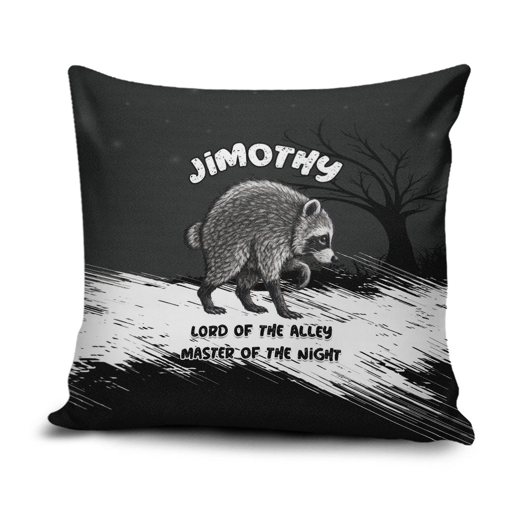 Jimothy Raccoon Seattle 2026 Pillow Cover Lord Of The Alley Master Of The Night