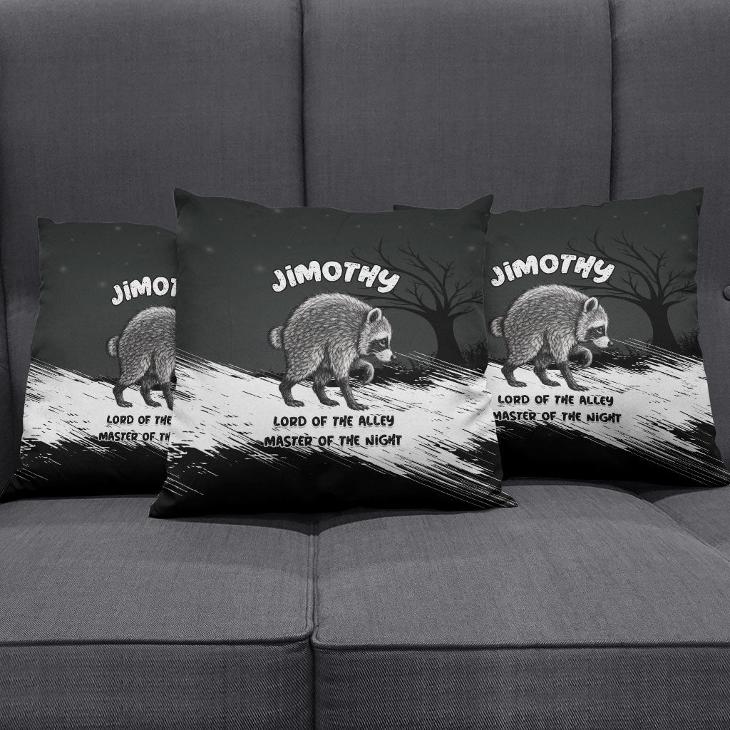 Jimothy Raccoon Seattle 2026 Pillow Cover Lord Of The Alley Master Of The Night