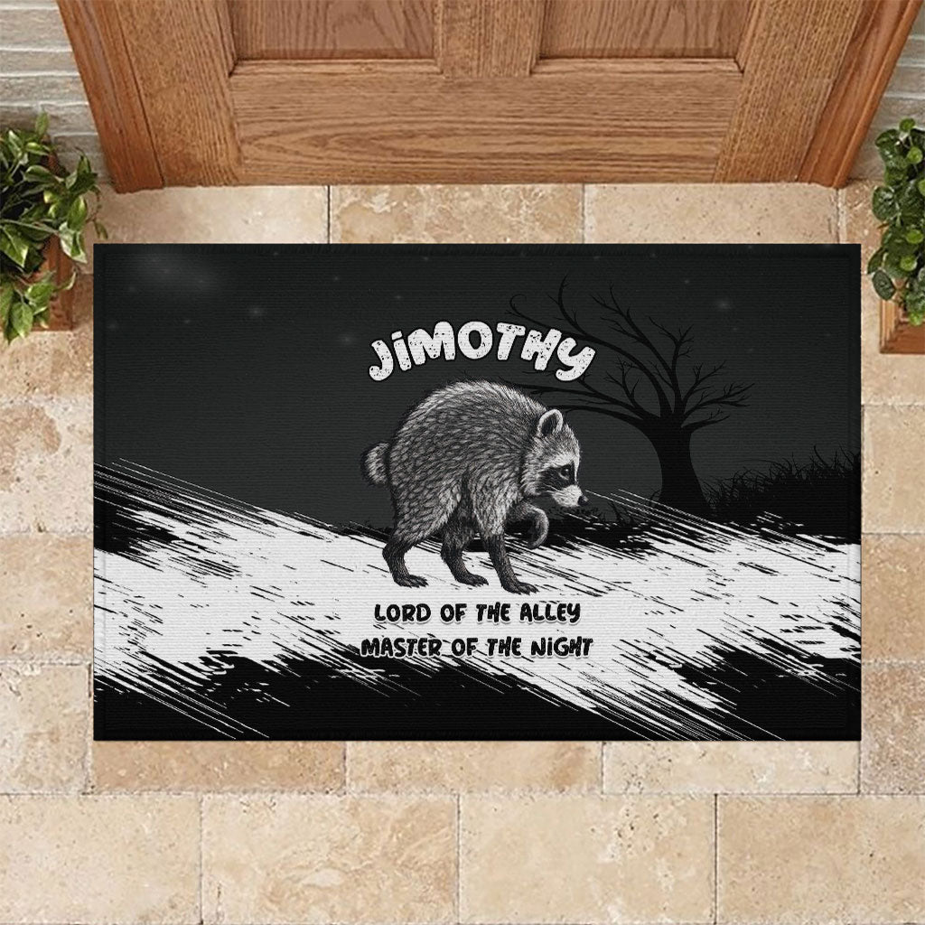Jimothy Raccoon Seattle 2026 Rubber Doormat Lord Of The Alley Master Of The Night