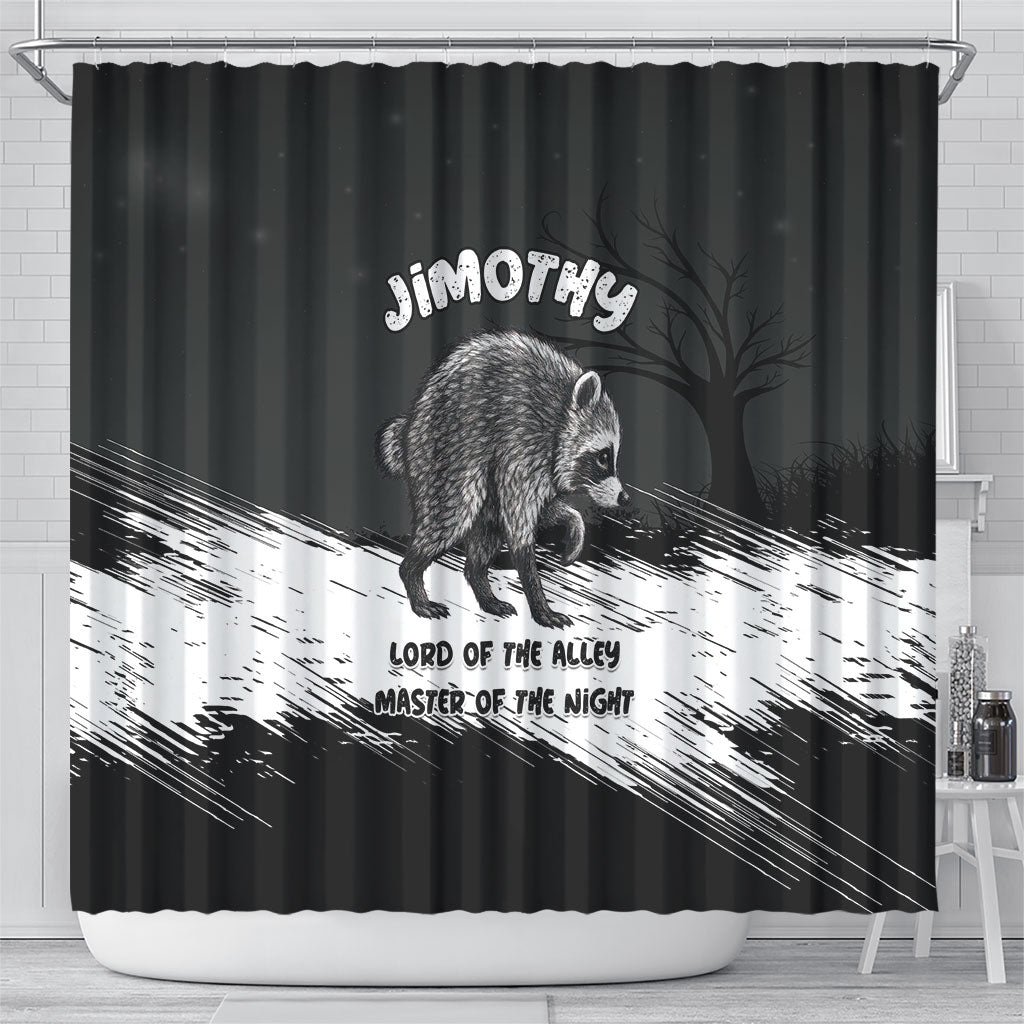 Jimothy Raccoon Seattle 2026 Shower Curtain Lord Of The Alley Master Of The Night