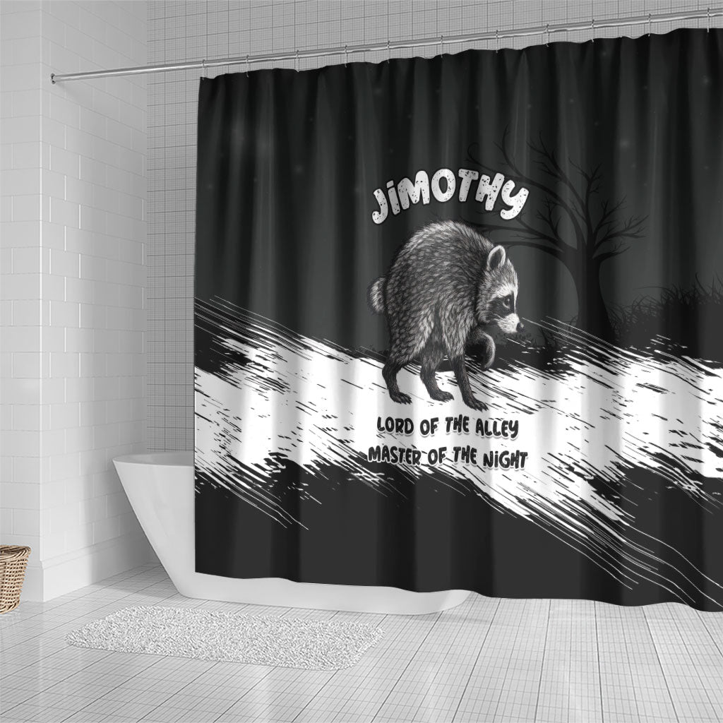 Jimothy Raccoon Seattle 2026 Shower Curtain Lord Of The Alley Master Of The Night