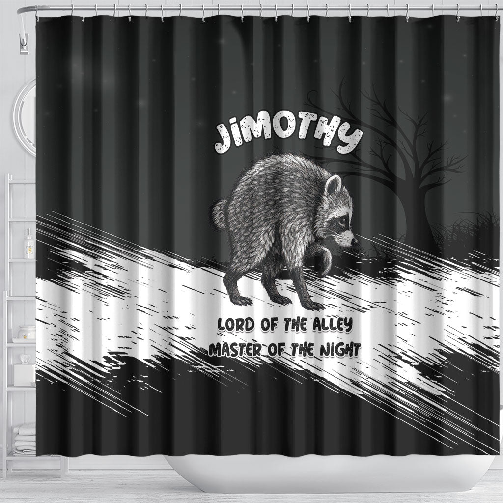 Jimothy Raccoon Seattle 2026 Shower Curtain Lord Of The Alley Master Of The Night