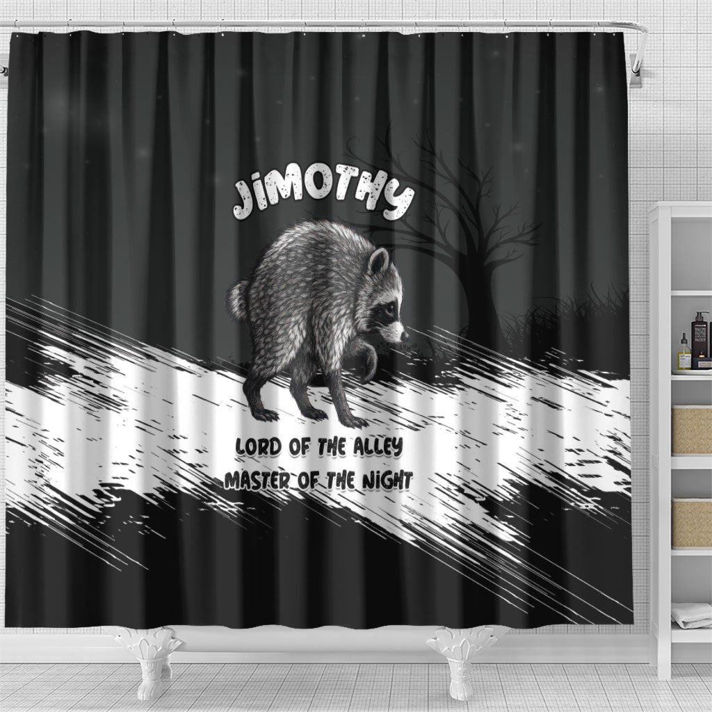 Jimothy Raccoon Seattle 2026 Shower Curtain Lord Of The Alley Master Of The Night