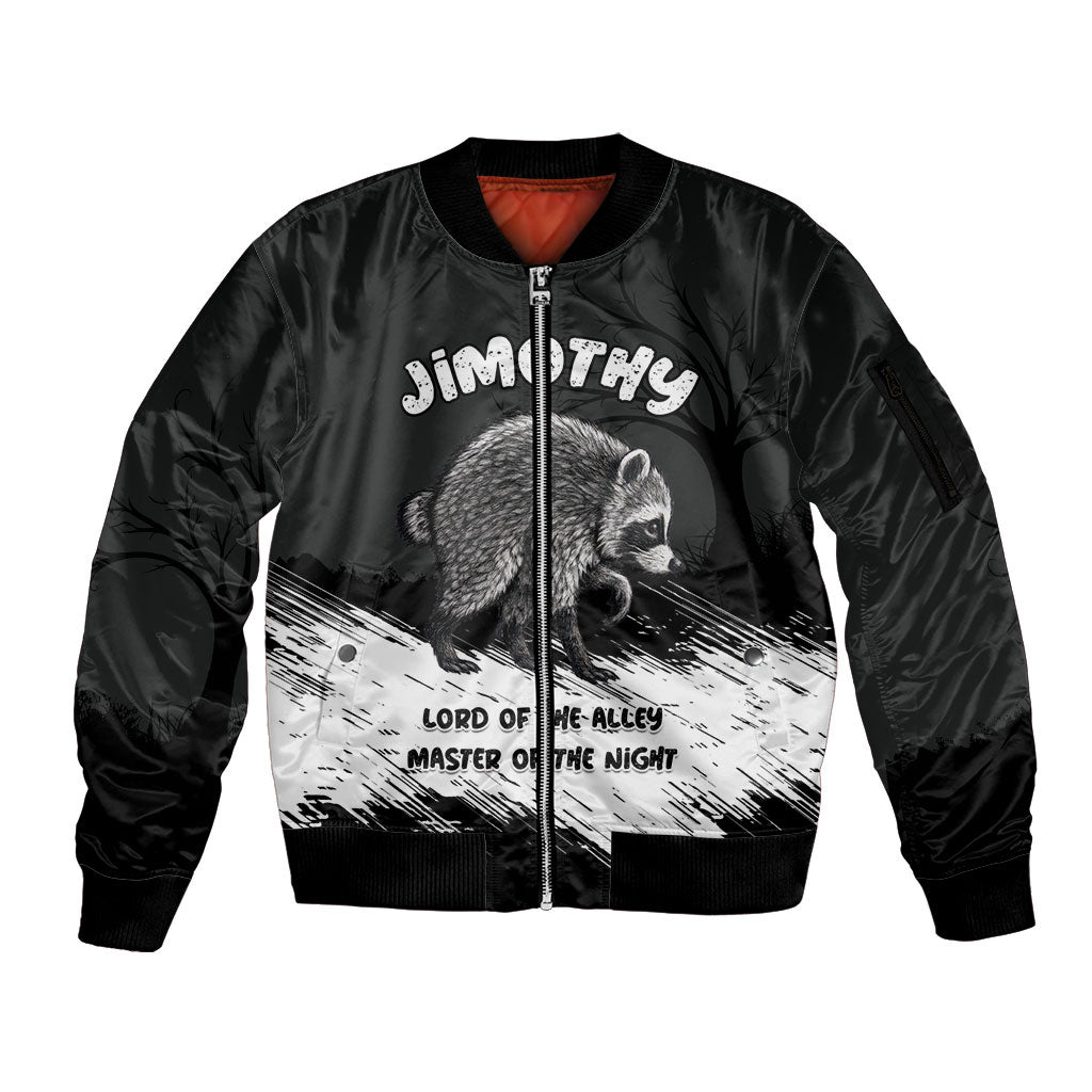 Personalized Jimothy Raccoon Seattle 2026 Sleeve Zip Bomber Jacket Lord Of The Alley Master Of The Night