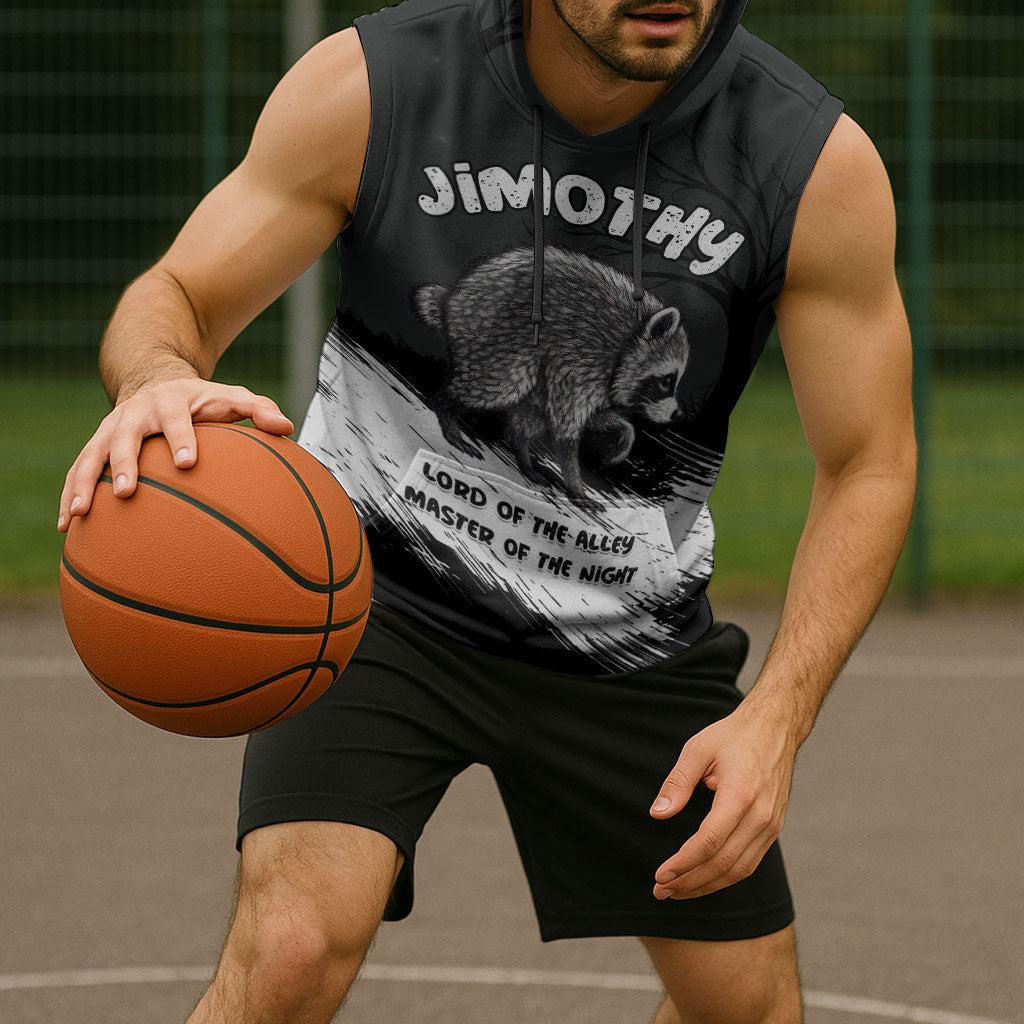 Personalized Jimothy Raccoon Seattle 2026 Sleeveless Hoodie Lord Of The Alley Master Of The Night