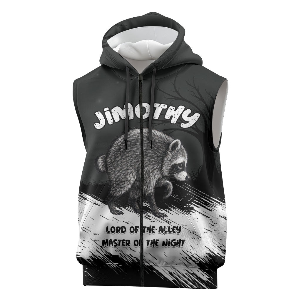 Personalized Jimothy Raccoon Seattle 2026 Sleeveless Zip Hoodie Lord Of The Alley Master Of The Night