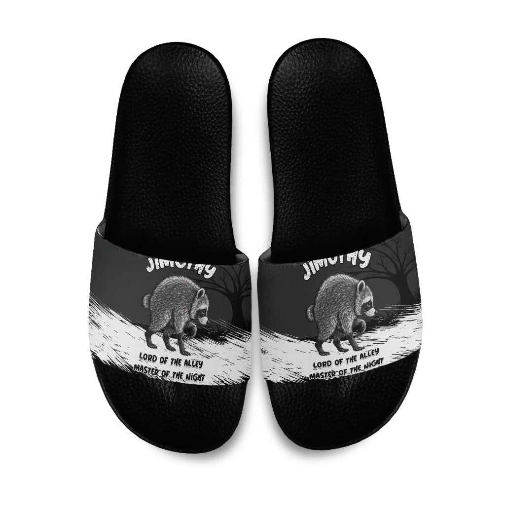 Jimothy Raccoon Seattle 2026 Slide Sandals Lord Of The Alley Master Of The Night
