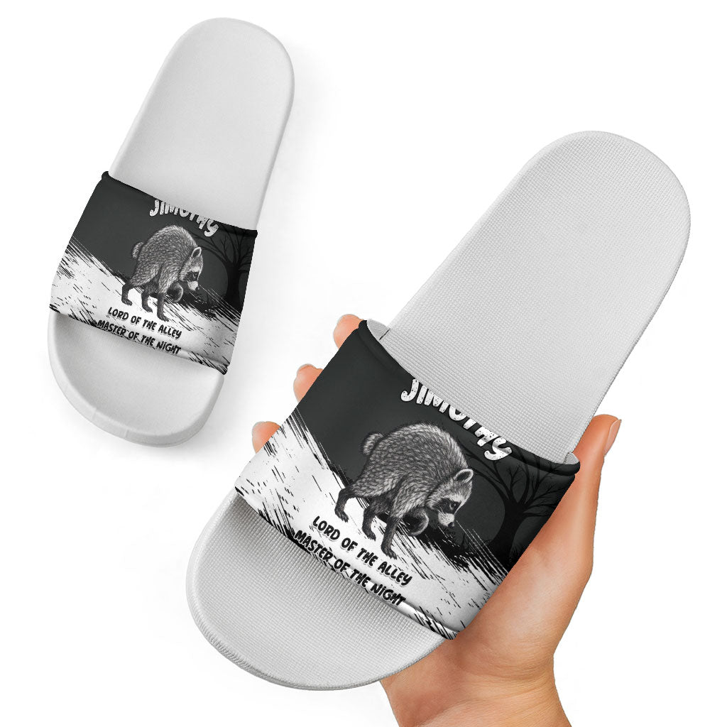 Jimothy Raccoon Seattle 2026 Slide Sandals Lord Of The Alley Master Of The Night