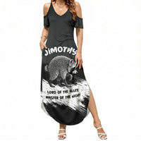 Personalized Jimothy Raccoon Seattle 2026 Summer Maxi Dress Lord Of The Alley Master Of The Night