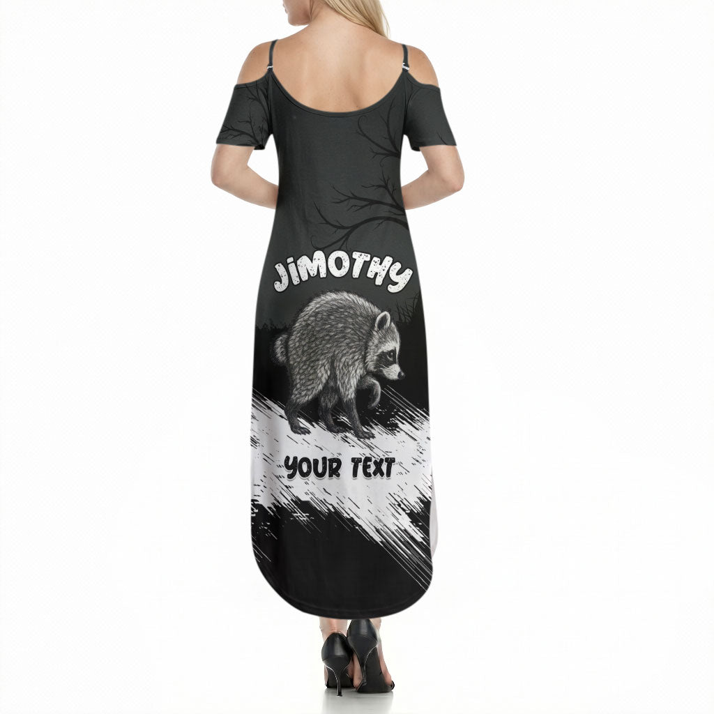 Personalized Jimothy Raccoon Seattle 2026 Summer Maxi Dress Lord Of The Alley Master Of The Night