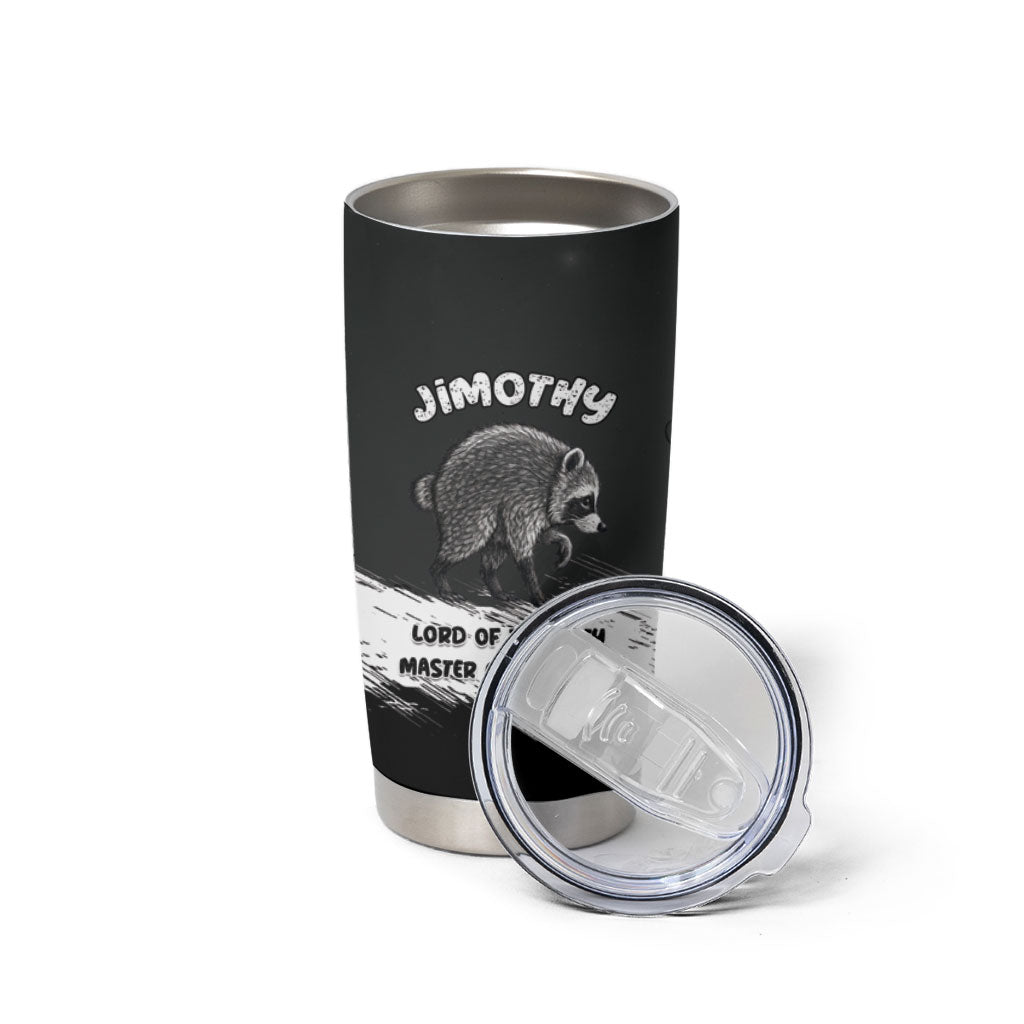 Personalized Jimothy Raccoon Seattle 2026 Tumbler Cup Lord Of The Alley Master Of The Night