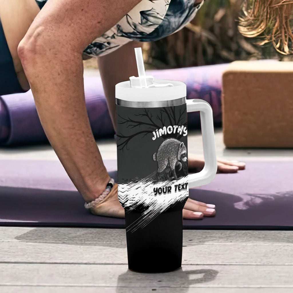 Personalized Jimothy Raccoon Seattle 2026 Tumbler With Handle Lord Of The Alley Master Of The Night