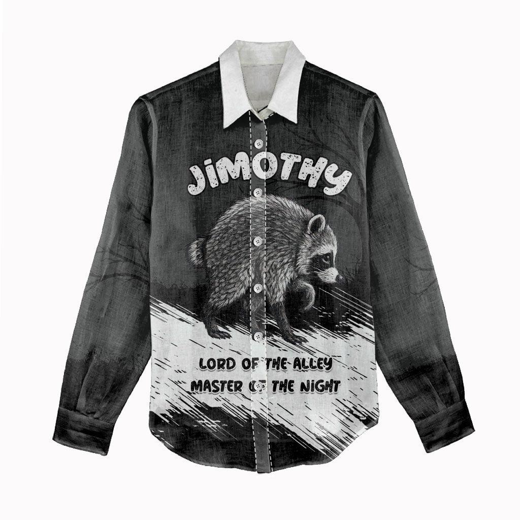 Personalized Jimothy Raccoon Seattle 2026 Women Casual Shirt Lord Of The Alley Master Of The Night