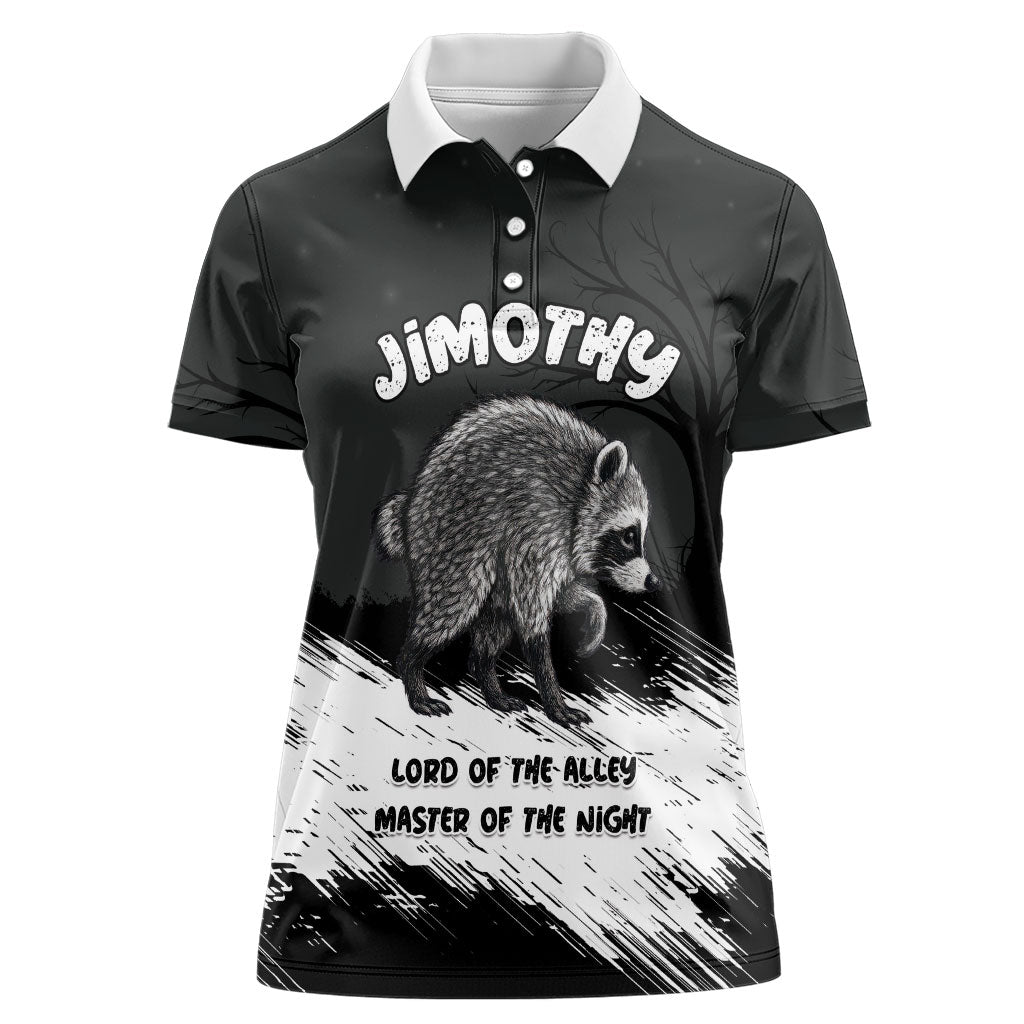 Personalized Jimothy Raccoon Seattle 2026 Women Polo Shirt Lord Of The Alley Master Of The Night