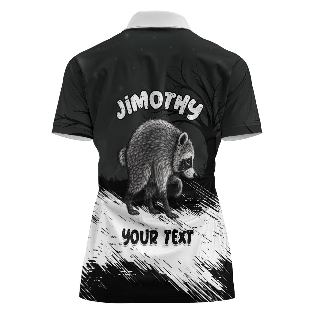 Personalized Jimothy Raccoon Seattle 2026 Women Polo Shirt Lord Of The Alley Master Of The Night