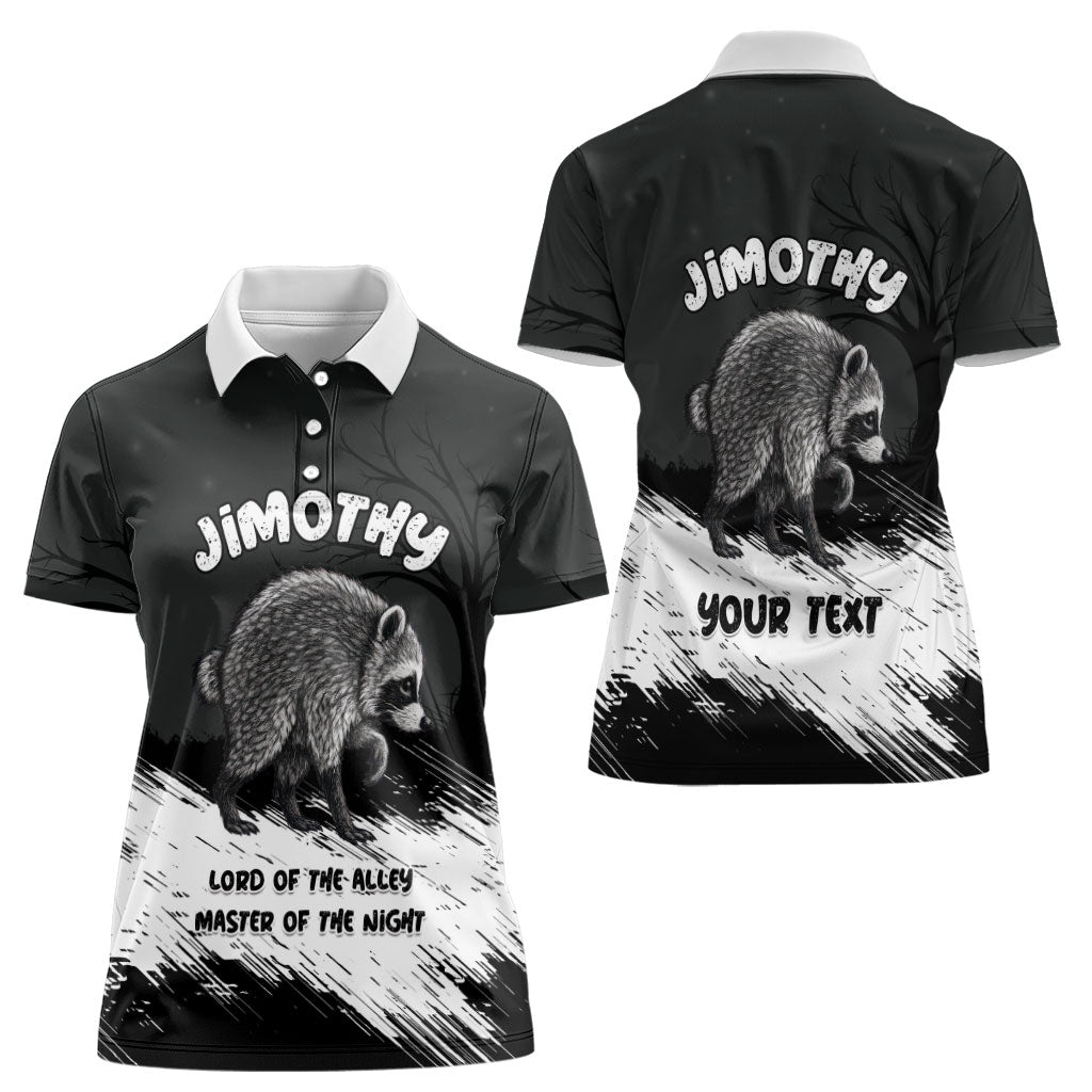 Personalized Jimothy Raccoon Seattle 2026 Women Polo Shirt Lord Of The Alley Master Of The Night