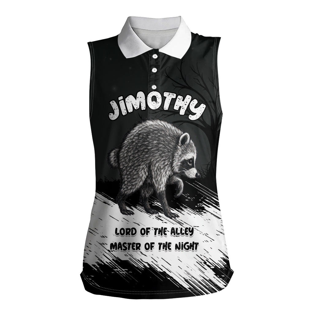 Personalized Jimothy Raccoon Seattle 2026 Women Sleeveless Polo Shirt Lord Of The Alley Master Of The Night