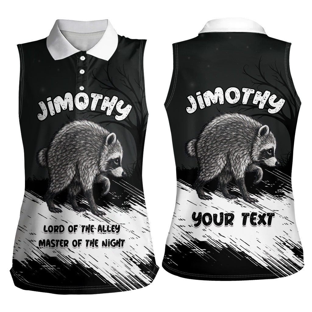 Personalized Jimothy Raccoon Seattle 2026 Women Sleeveless Polo Shirt Lord Of The Alley Master Of The Night