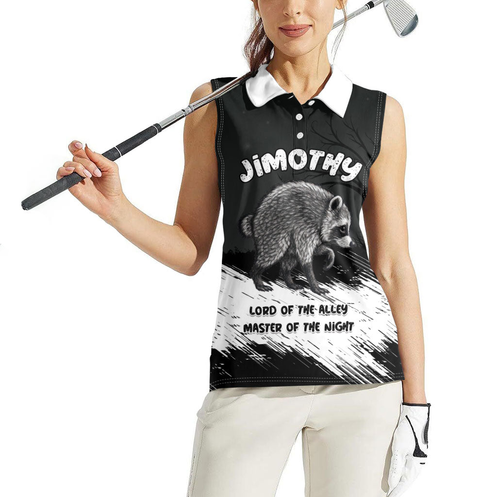 Personalized Jimothy Raccoon Seattle 2026 Women Sleeveless Polo Shirt Lord Of The Alley Master Of The Night