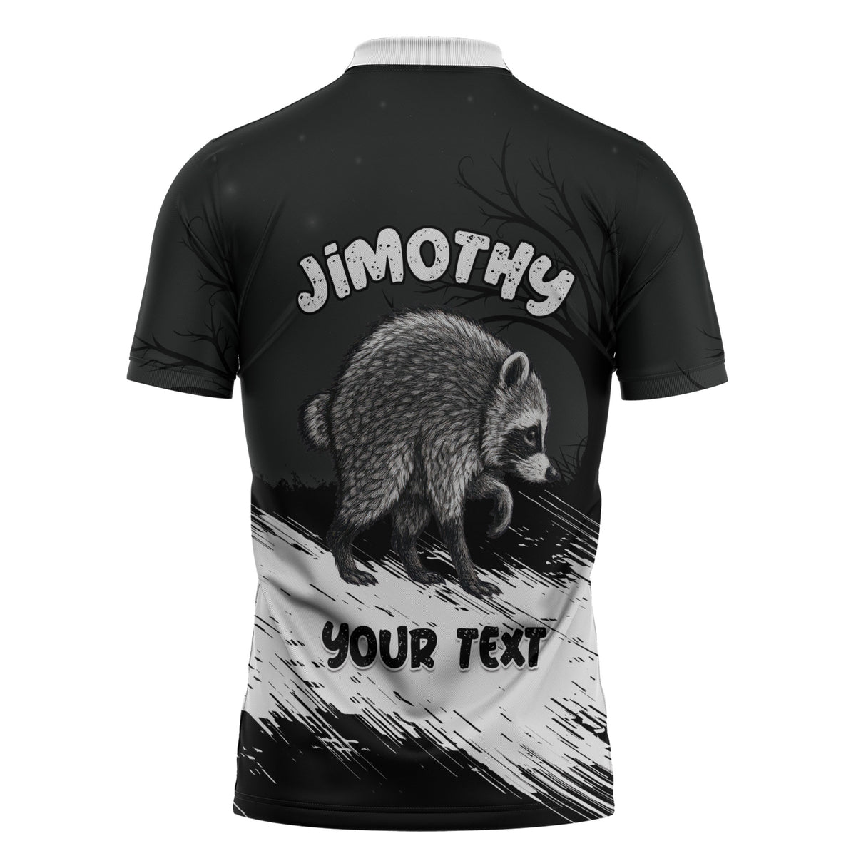 Personalized Jimothy Raccoon Seattle 2026 Zipper Polo Shirt Lord Of The Alley Master Of The Night