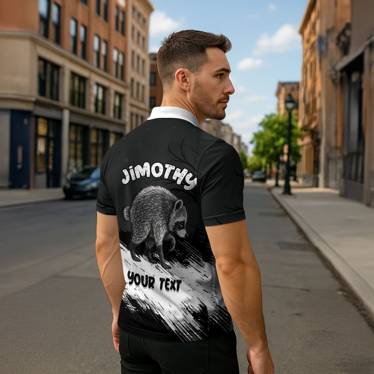 Personalized Jimothy Raccoon Seattle 2026 Zipper Polo Shirt Lord Of The Alley Master Of The Night