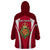 Wales Rugby Wearable Blanket Hoodie Three Feathers Dragon 2023 World Cup - Wonder Print Shop