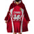 Wales Rugby Wearable Blanket Hoodie Three Feathers Dragon 2023 World Cup - Wonder Print Shop