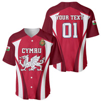 Custom Wales Rugby Baseball Jersey Three Feathers Dragon 2023 World Cup - Wonder Print Shop