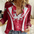 Custom Wales Rugby Women Casual Shirt Three Feathers Dragon 2023 World Cup - Wonder Print Shop