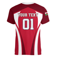 Custom Wales Rugby Women V Neck T Shirt Three Feathers Dragon 2023 World Cup - Wonder Print Shop