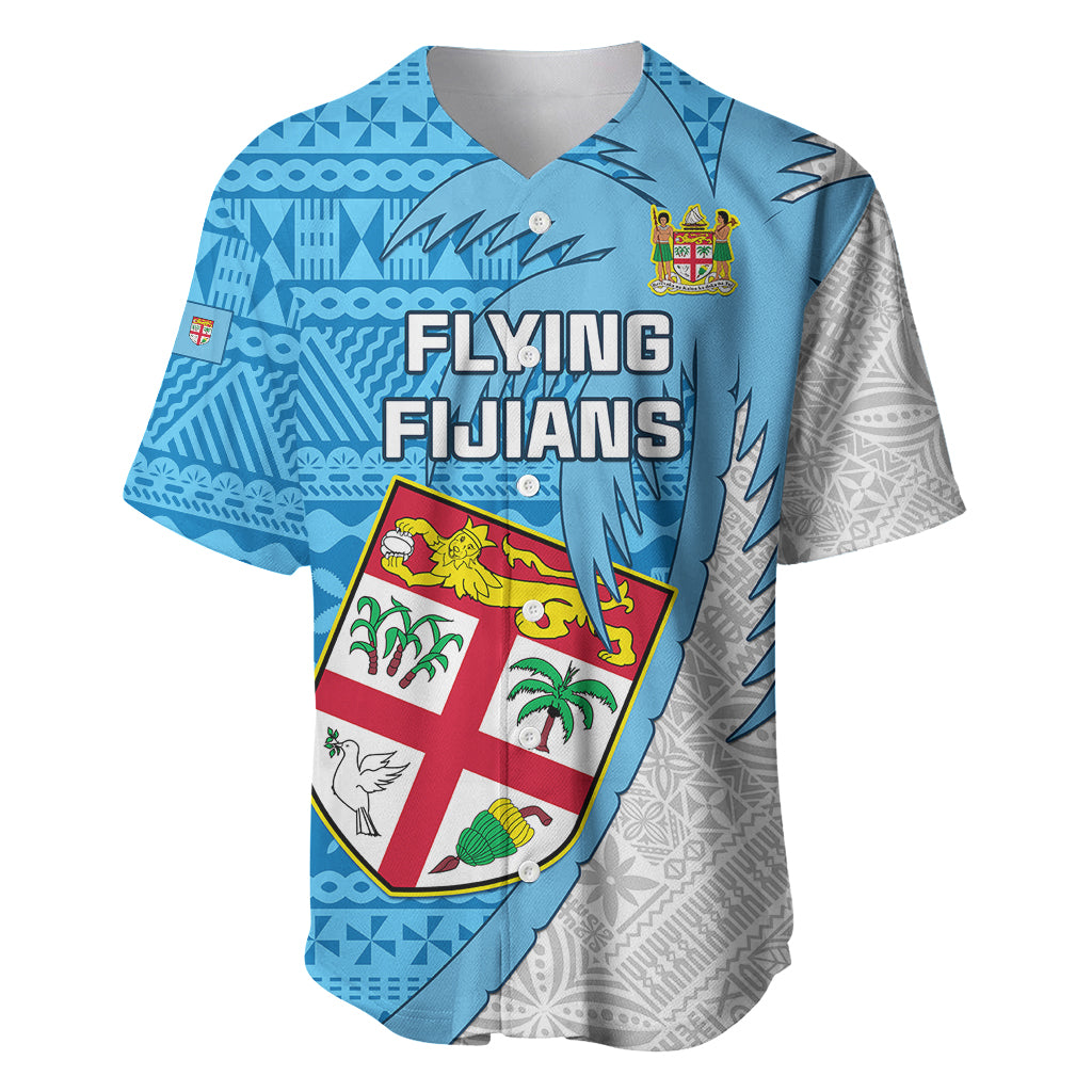 Fiji Rugby Baseball Jersey Come On Fijian Tapa Pattern - Wonder Print Shop