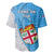 Fiji Rugby Baseball Jersey Come On Fijian Tapa Pattern - Wonder Print Shop