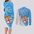 Fiji Rugby Couples Matching Long Sleeve Bodycon Dress and Long Sleeve Button Shirts Come On Fijian Tapa Pattern - Wonder Print Shop