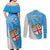 Fiji Rugby Couples Matching Off Shoulder Maxi Dress and Long Sleeve Button Shirts Come On Fijian Tapa Pattern - Wonder Print Shop