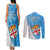 Fiji Rugby Couples Matching Tank Maxi Dress and Long Sleeve Button Shirts Come On Fijian Tapa Pattern - Wonder Print Shop