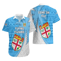 Fiji Rugby Hawaiian Shirt Come On Fijian Tapa Pattern - Wonder Print Shop