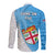 Fiji Rugby Long Sleeve Button Shirt Come On Fijian Tapa Pattern - Wonder Print Shop