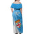 Fiji Rugby Off Shoulder Maxi Dress Come On Fijian Tapa Pattern - Wonder Print Shop