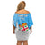 Fiji Rugby Off Shoulder Short Dress Come On Fijian Tapa Pattern - Wonder Print Shop