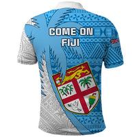 Fiji Rugby Polo Shirt Come On Fijian Tapa Pattern - Wonder Print Shop