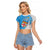 Fiji Rugby Raglan Cropped T Shirt Come On Fijian Tapa Pattern - Wonder Print Shop