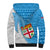 Fiji Rugby Sherpa Hoodie Come On Fijian Tapa Pattern - Wonder Print Shop