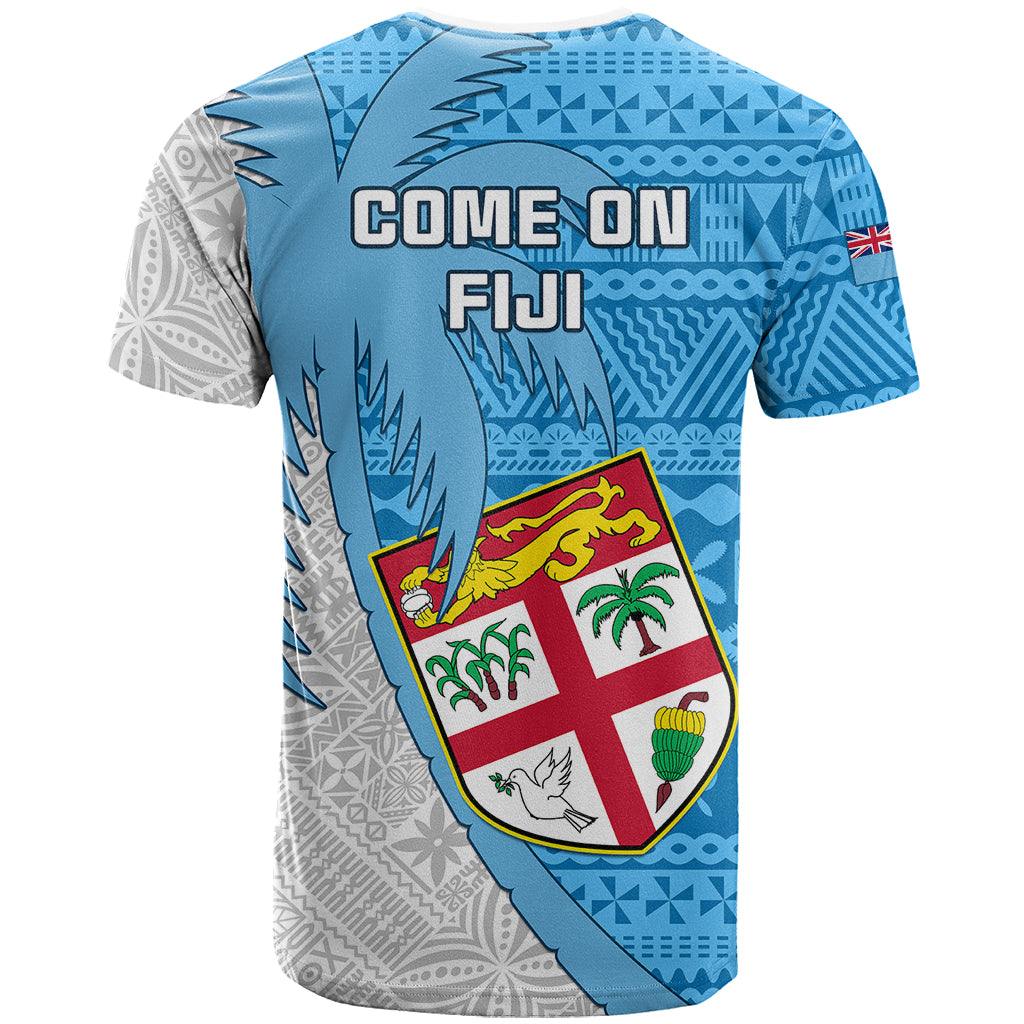 Fiji Rugby T Shirt Come On Fijian Tapa Pattern - Wonder Print Shop