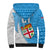 Custom Fiji Rugby Sherpa Hoodie Come On Fijian Tapa Pattern - Wonder Print Shop