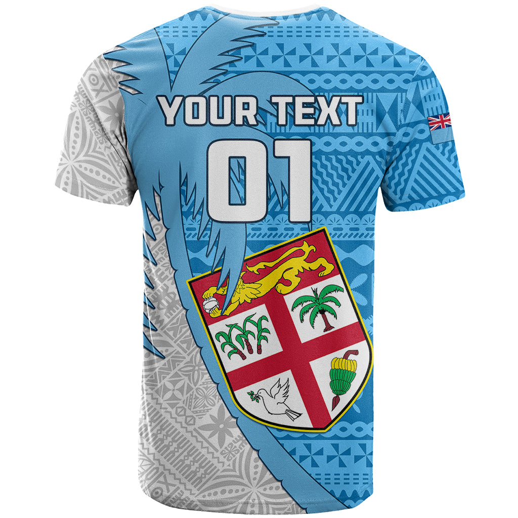Custom Fiji Rugby T Shirt Come On Fijian Tapa Pattern - Wonder Print Shop