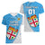 Custom Fiji Rugby Women V Neck T Shirt Come On Fijian Tapa Pattern - Wonder Print Shop