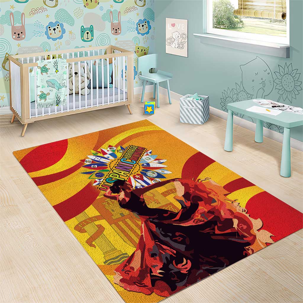 Hispanic Heritage Month Area Rug Espana Flamenco - Wonder Print Shop